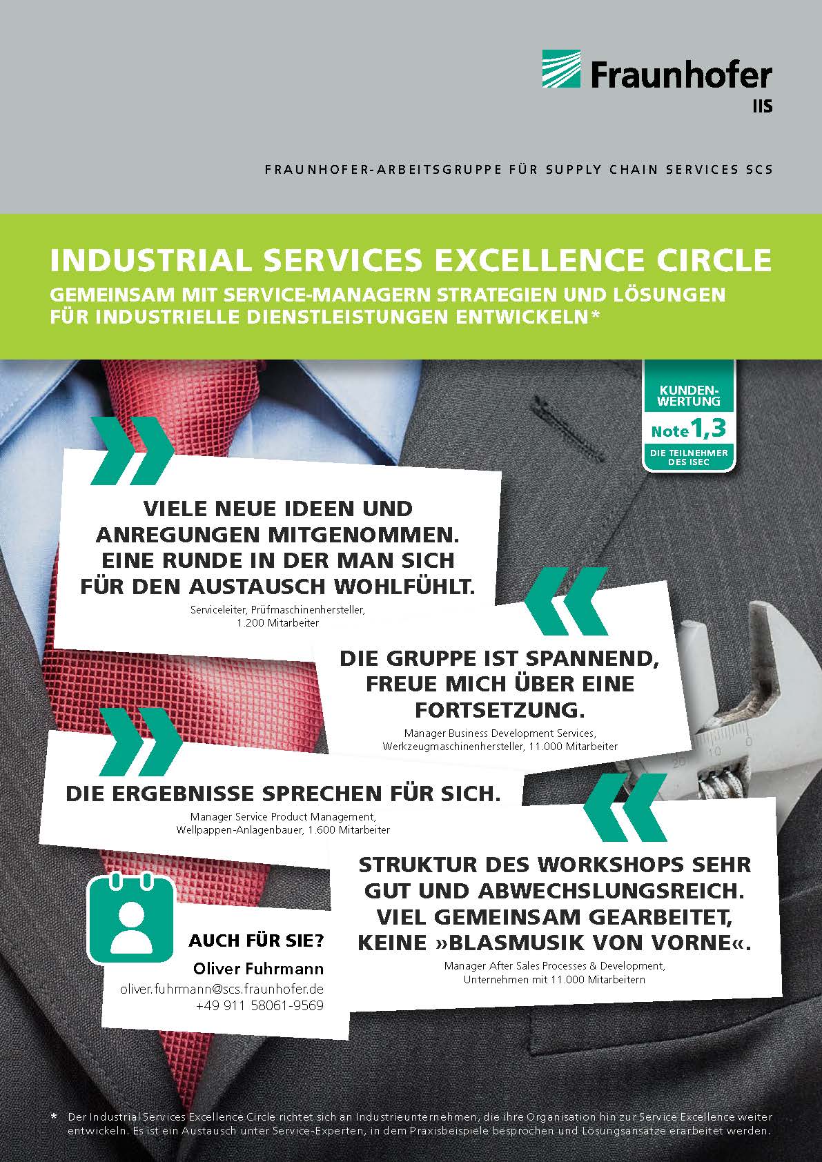 Poster Kundenstimmen zum ISEC