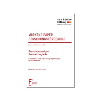Cover Branchenanalyse Kontraktlogistik. Eine Markt- und Beschäftigungsanalyse in Deutschland