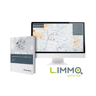 Cover Logisitikimmobilien print und L.Immo online auf dem Monitor